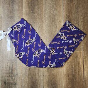 🏈💜💛Baltimore Ravens NFL Purple All-Over Print Pajama/Sleep Pants Women's M